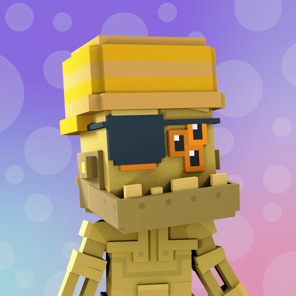 Pirate #2688 voxel render