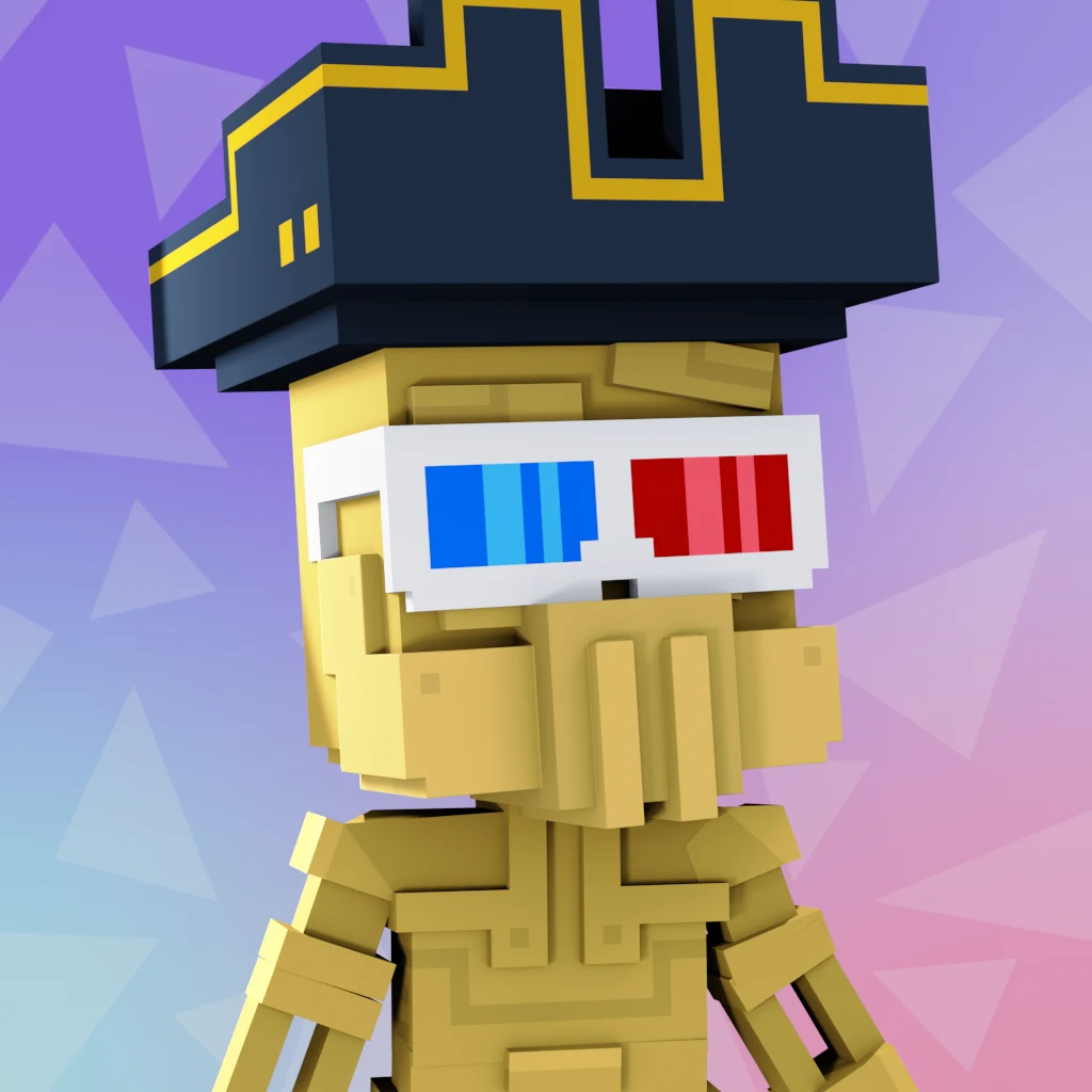 Pirate #2689 voxel render