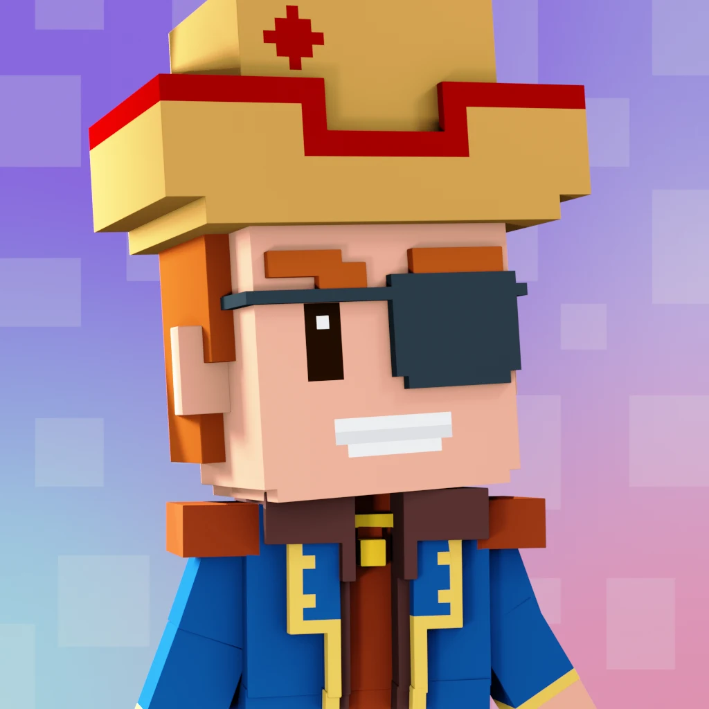 Pirate #2692 voxel render