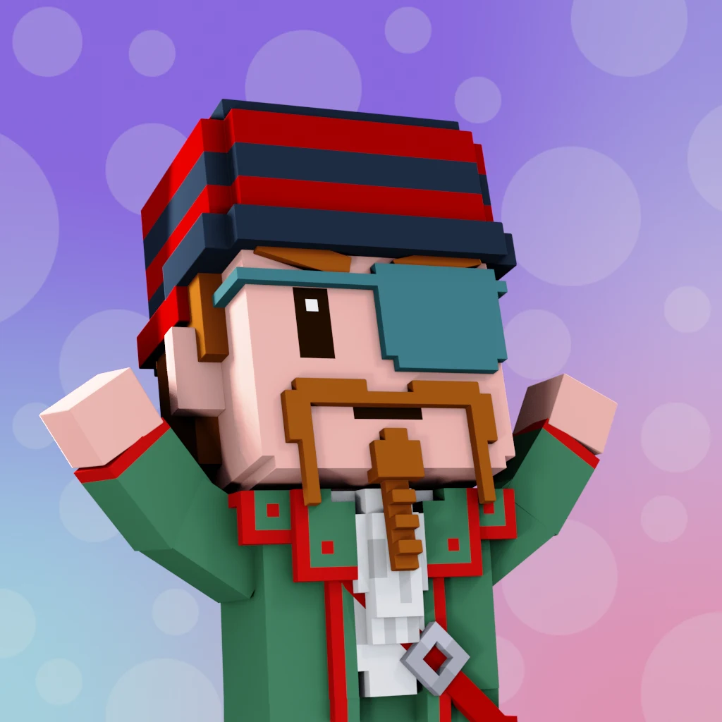 Pirate #2694 voxel render