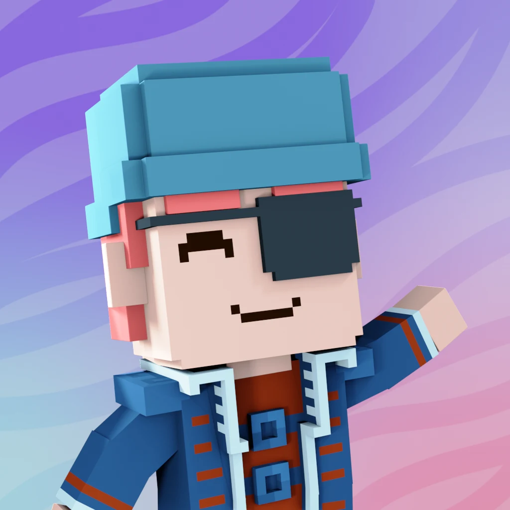 Pirate #2697 voxel render