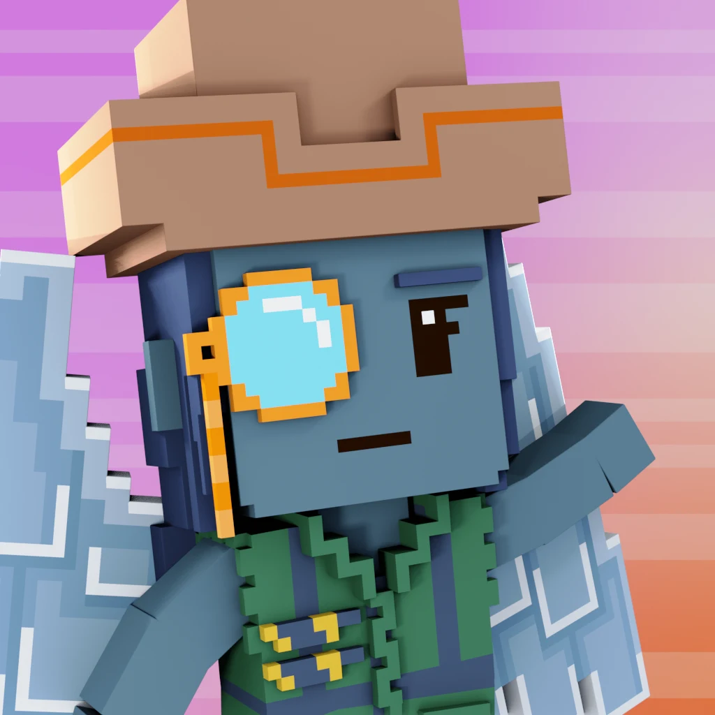 Pirate #2698 voxel render