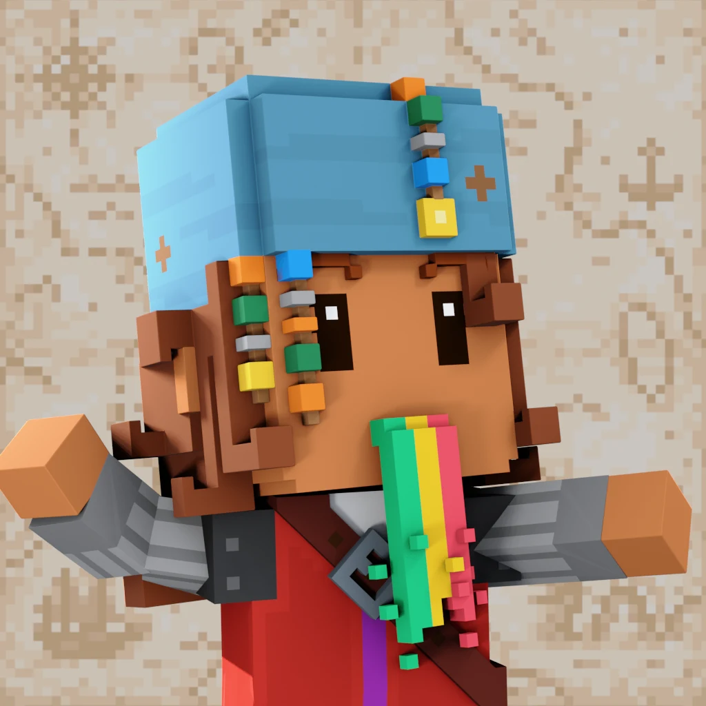 Pirate #2700 voxel render