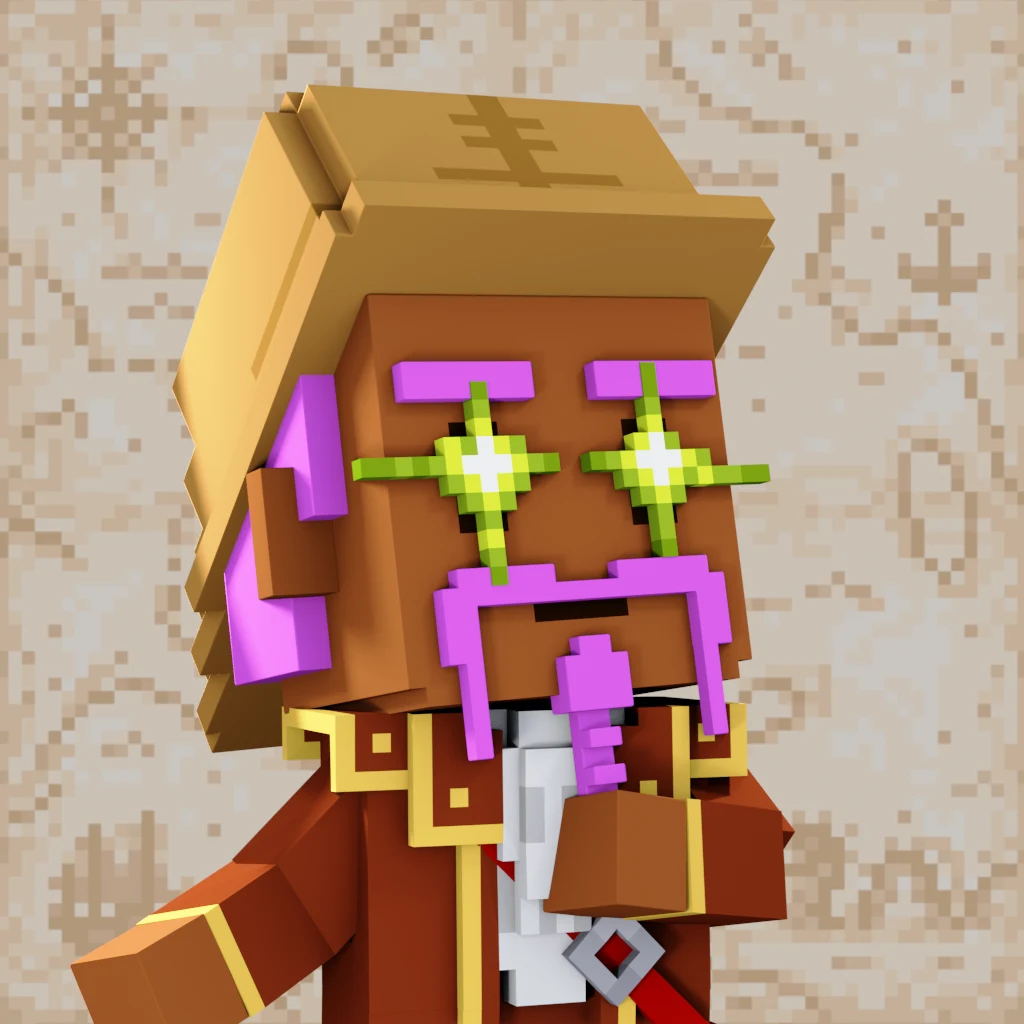 Pirate #2704 voxel render