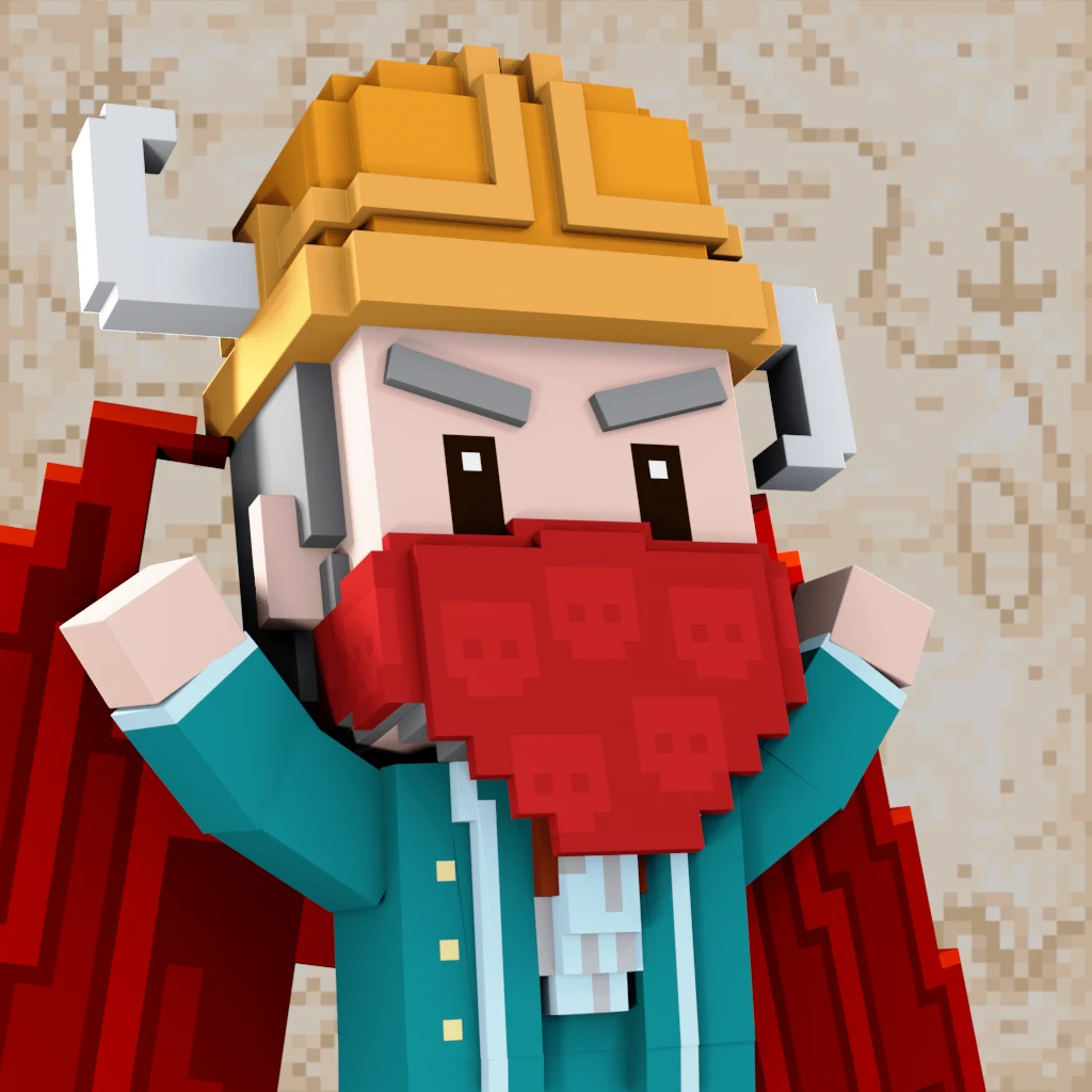 Pirate #2705 voxel render