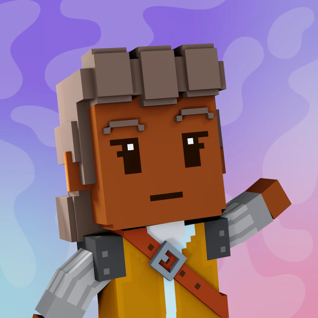 Pirate #2707 voxel render