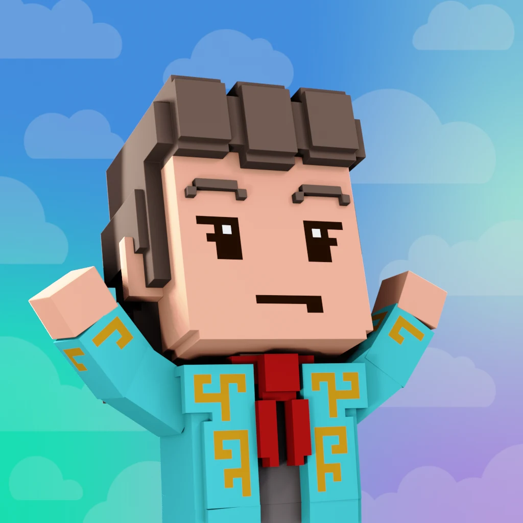 Pirate #2712 voxel render