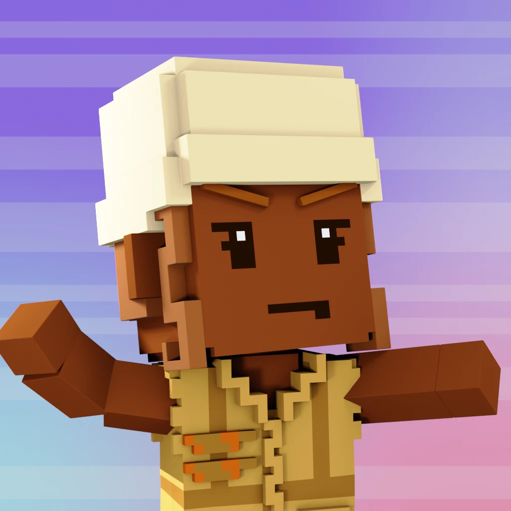 Pirate #2714 voxel render