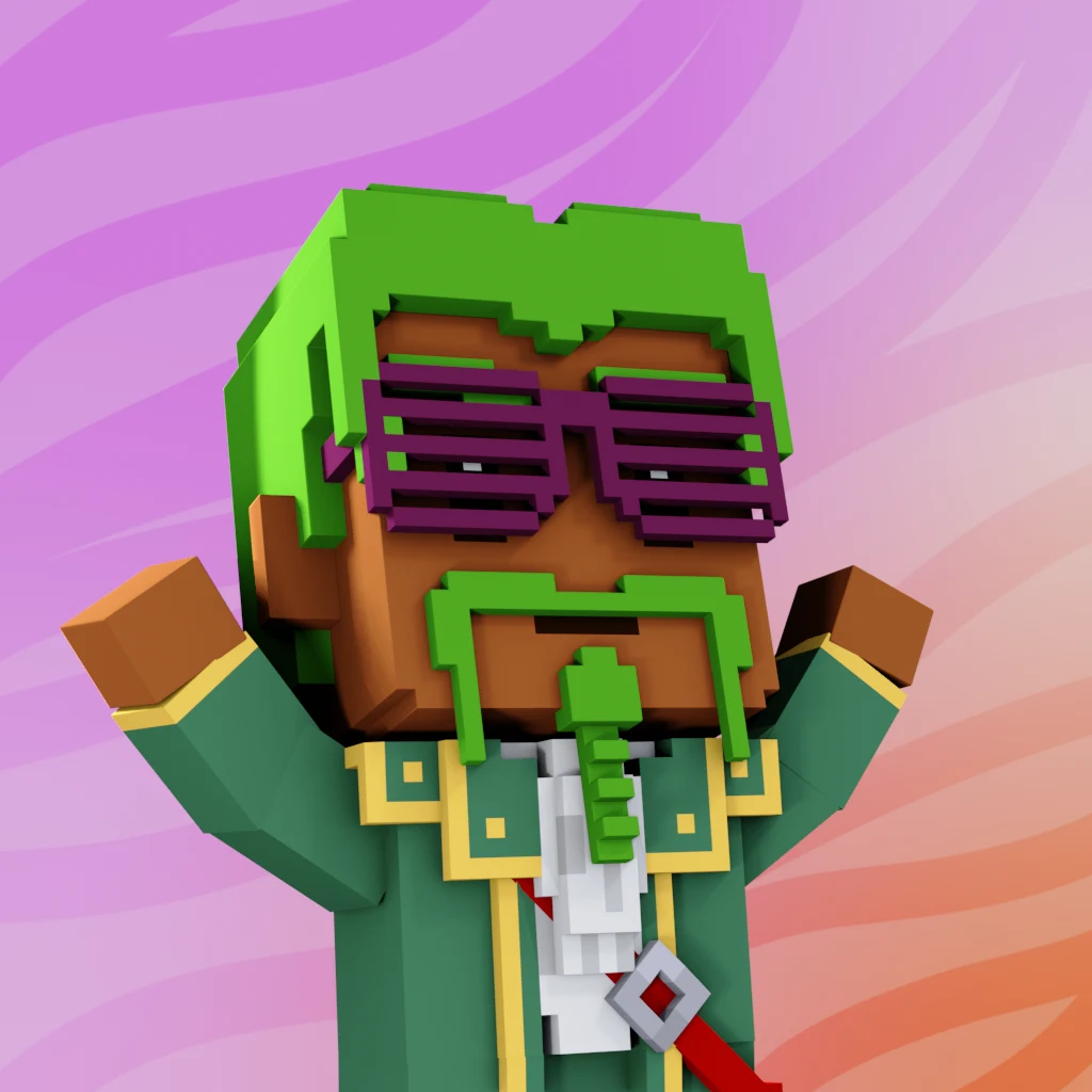 Pirate #2717 voxel render
