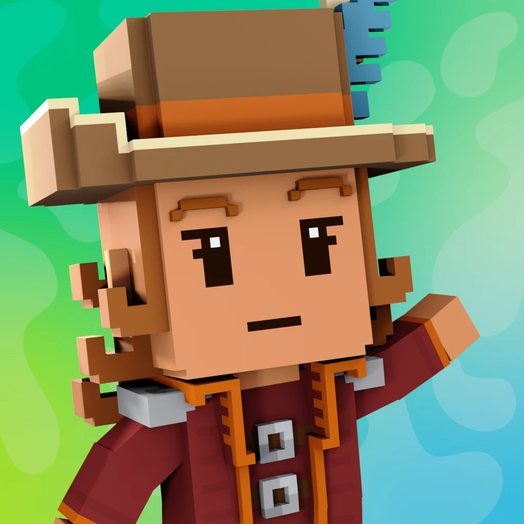 Pirate #2718 voxel render