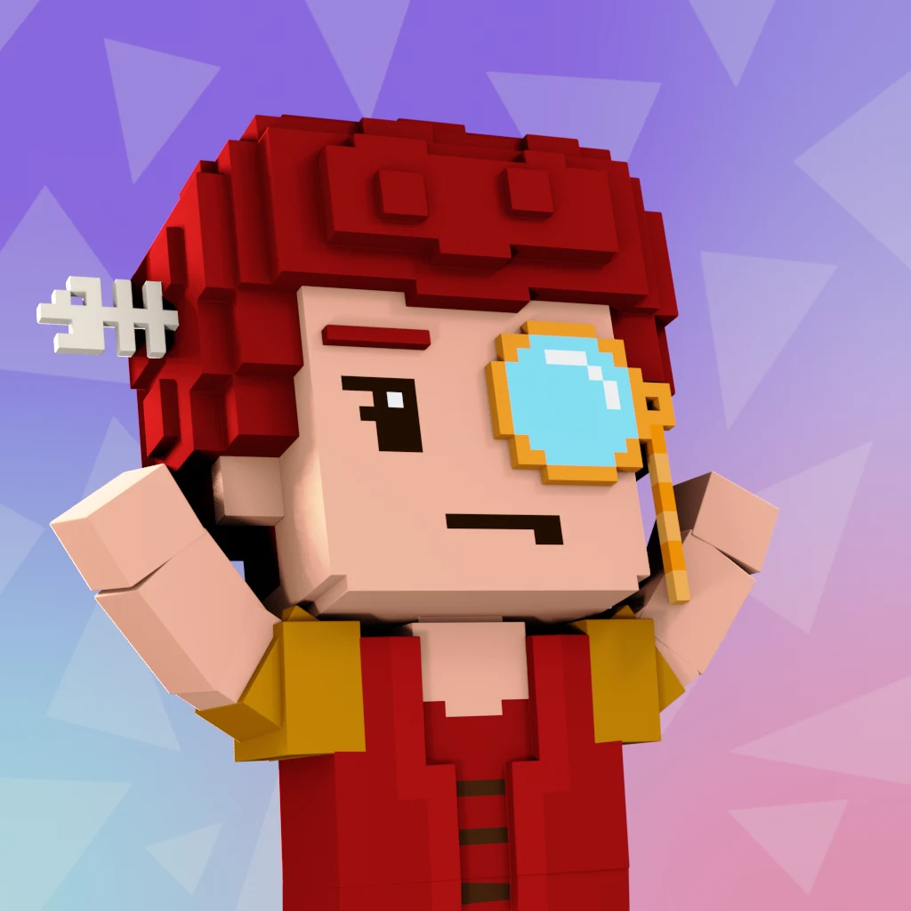 Pirate #2727 voxel render