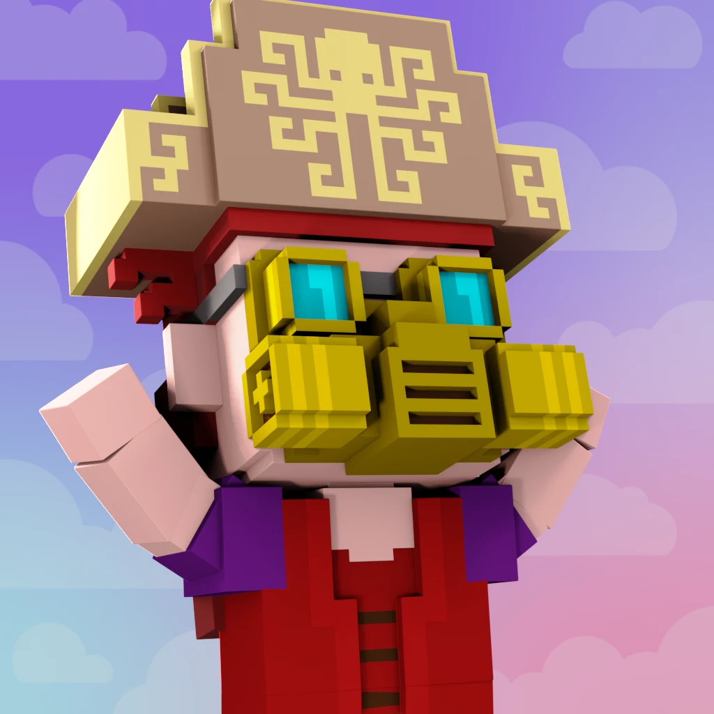 Pirate #2739 voxel render
