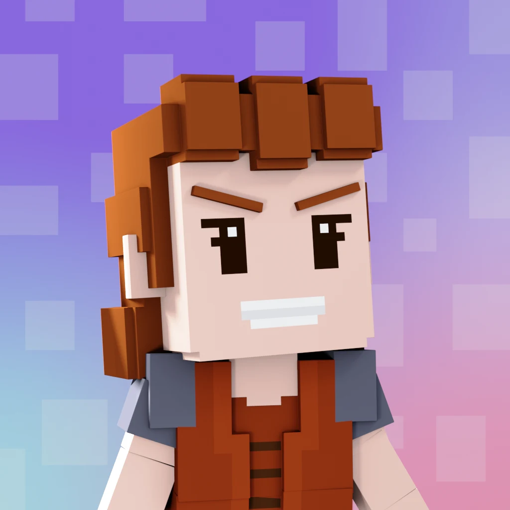 Pirate #2744 voxel render