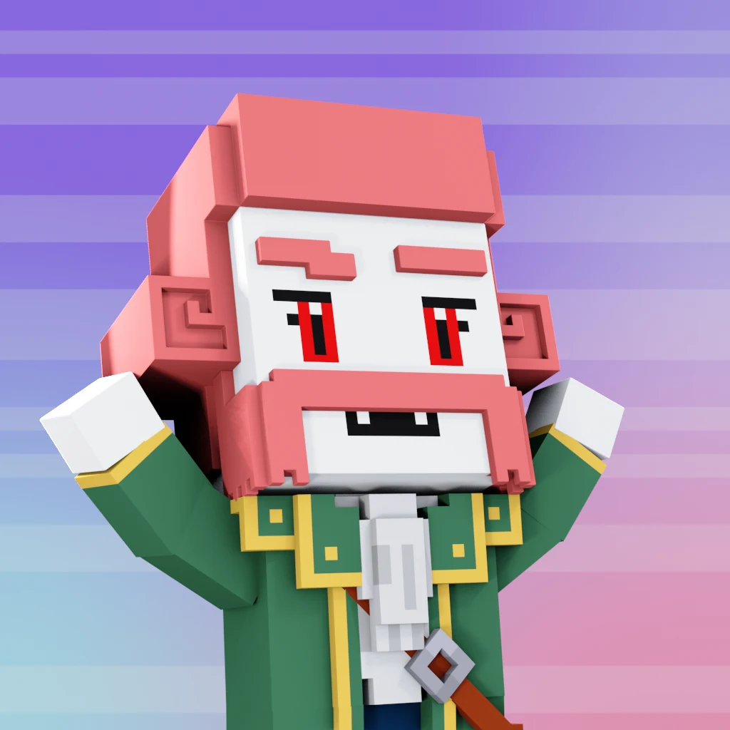Pirate #2745 voxel render