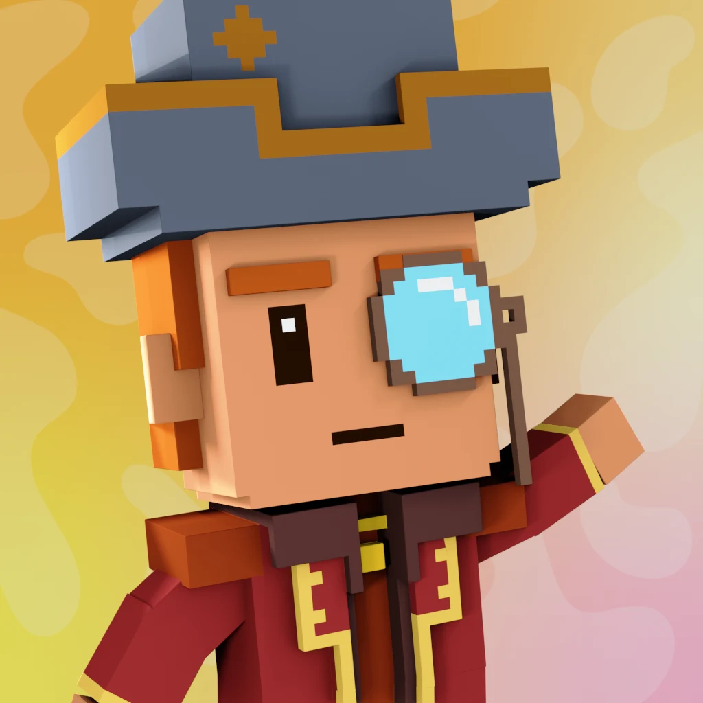 Pirate #2749 voxel render