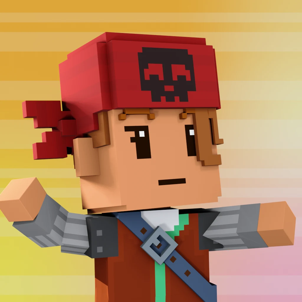Pirate #2757 voxel render