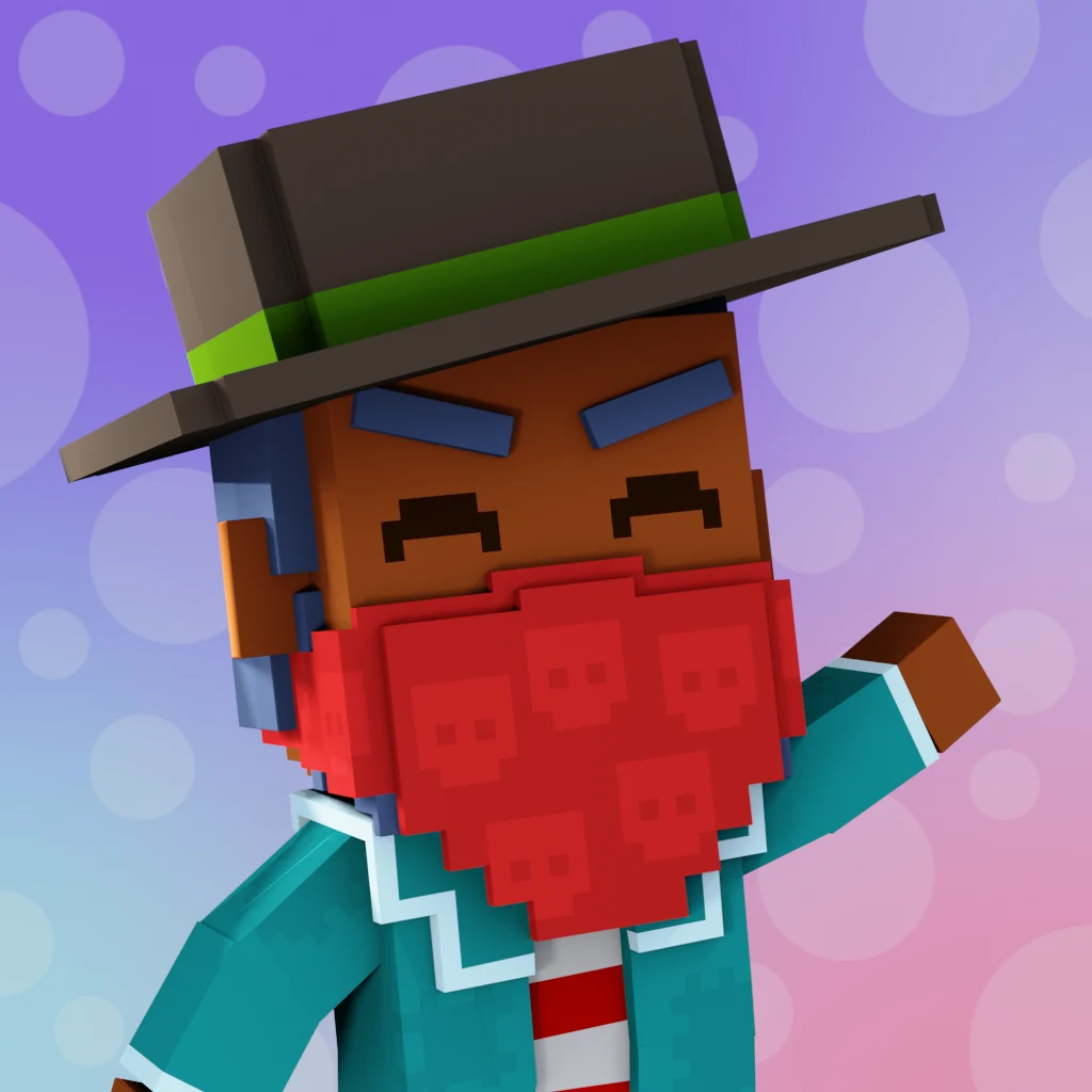 Pirate #2758 voxel render