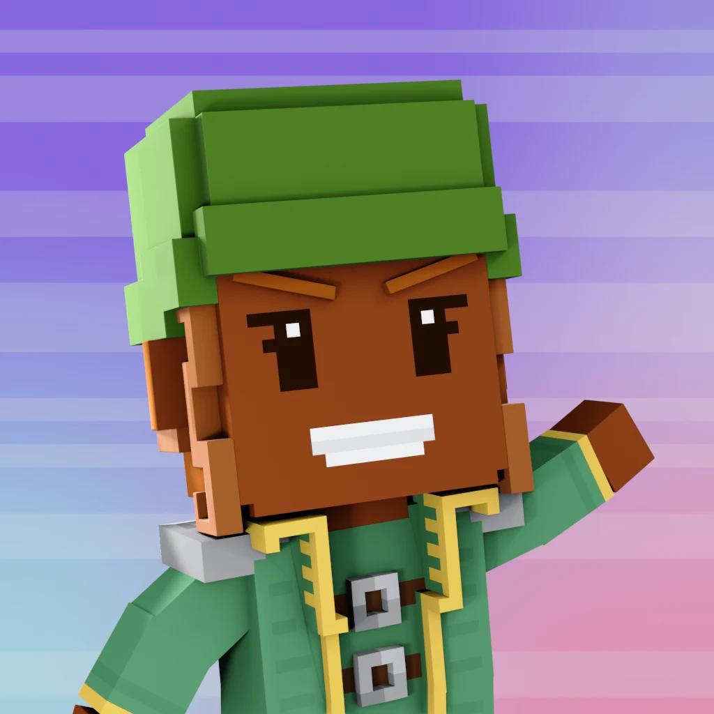 Pirate #2767 voxel render
