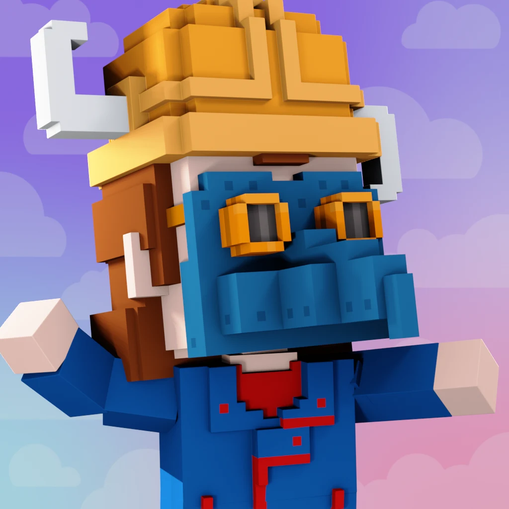 Pirate #2777 voxel render