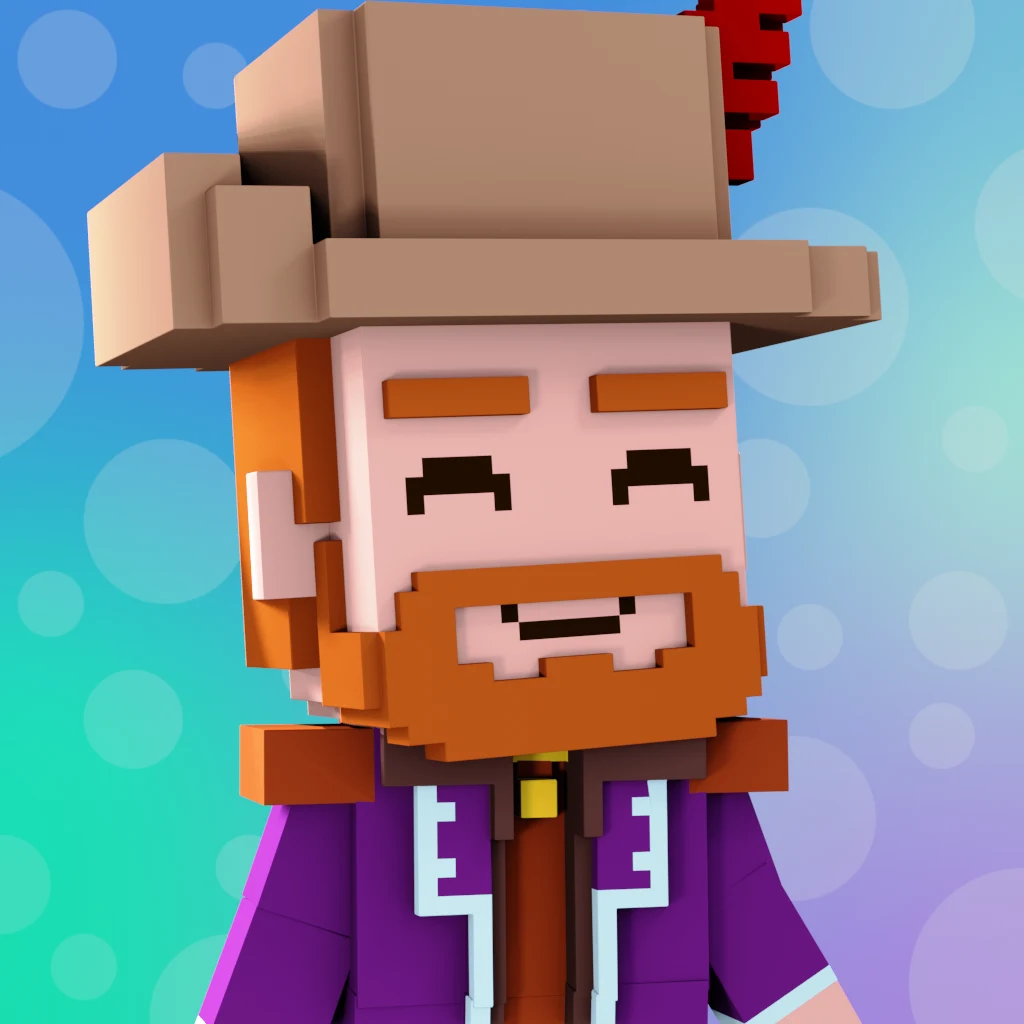 Pirate #278 voxel render
