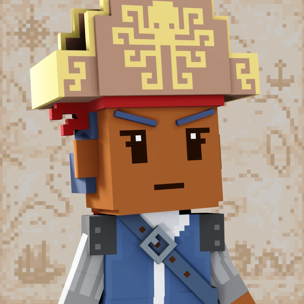 Pirate #2780 voxel render