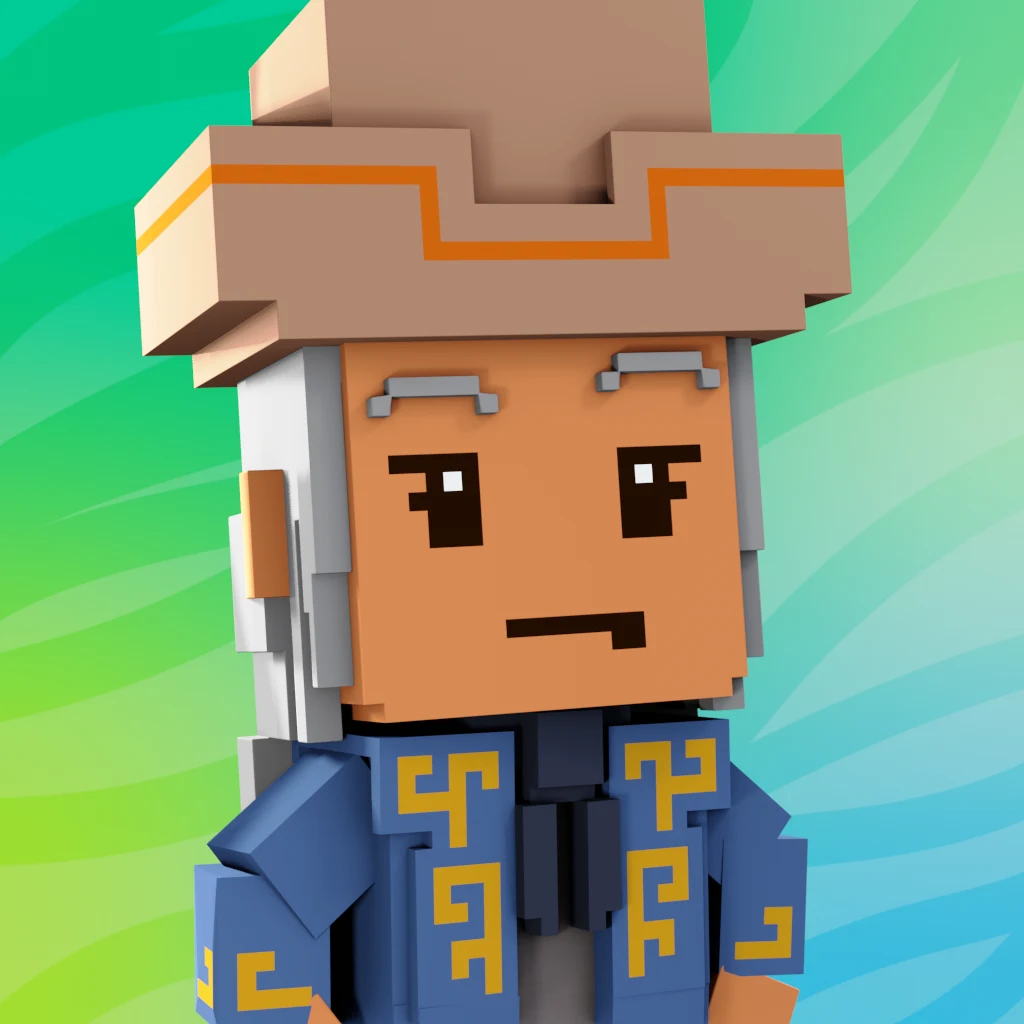 Pirate #2784 voxel render