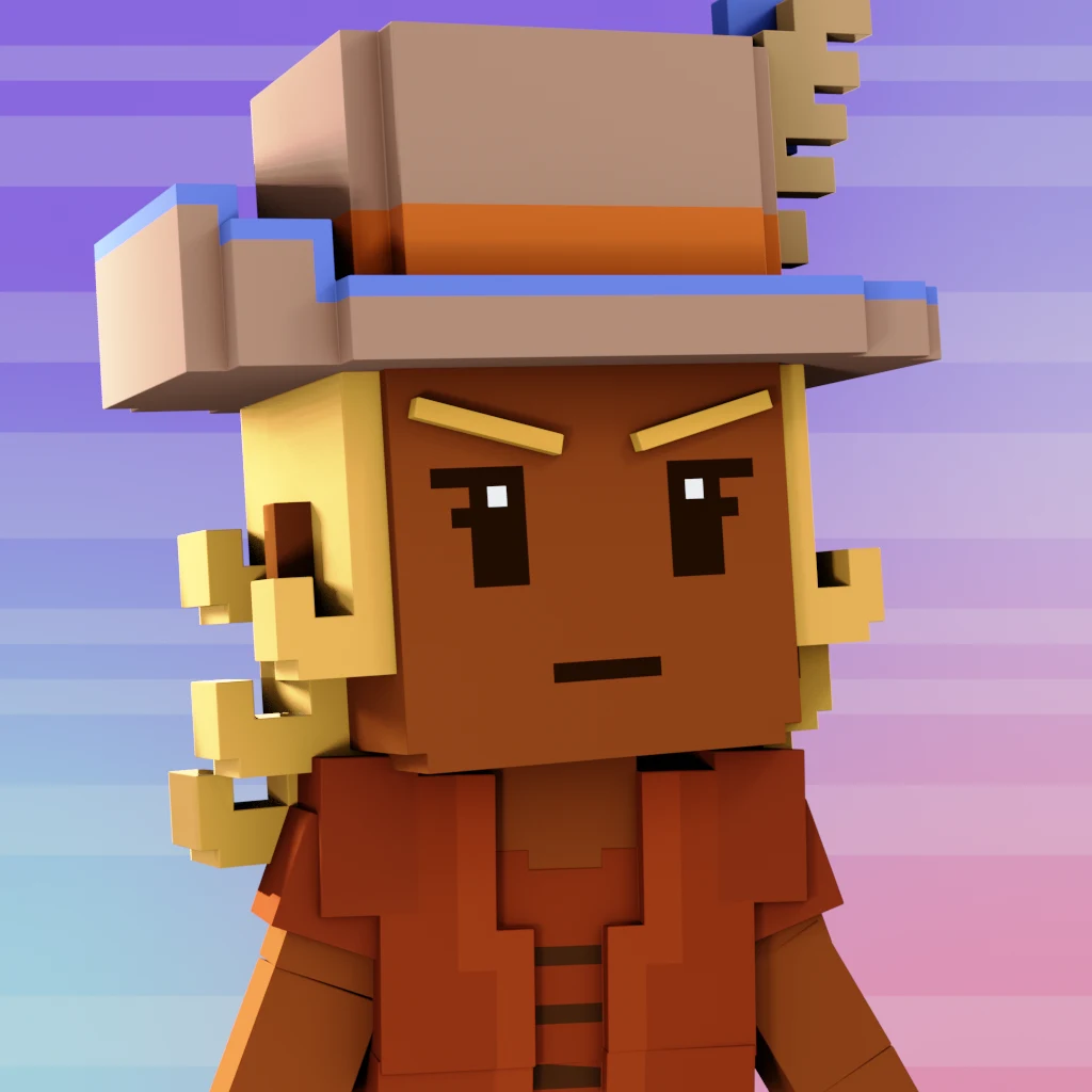 Pirate #2786 voxel render