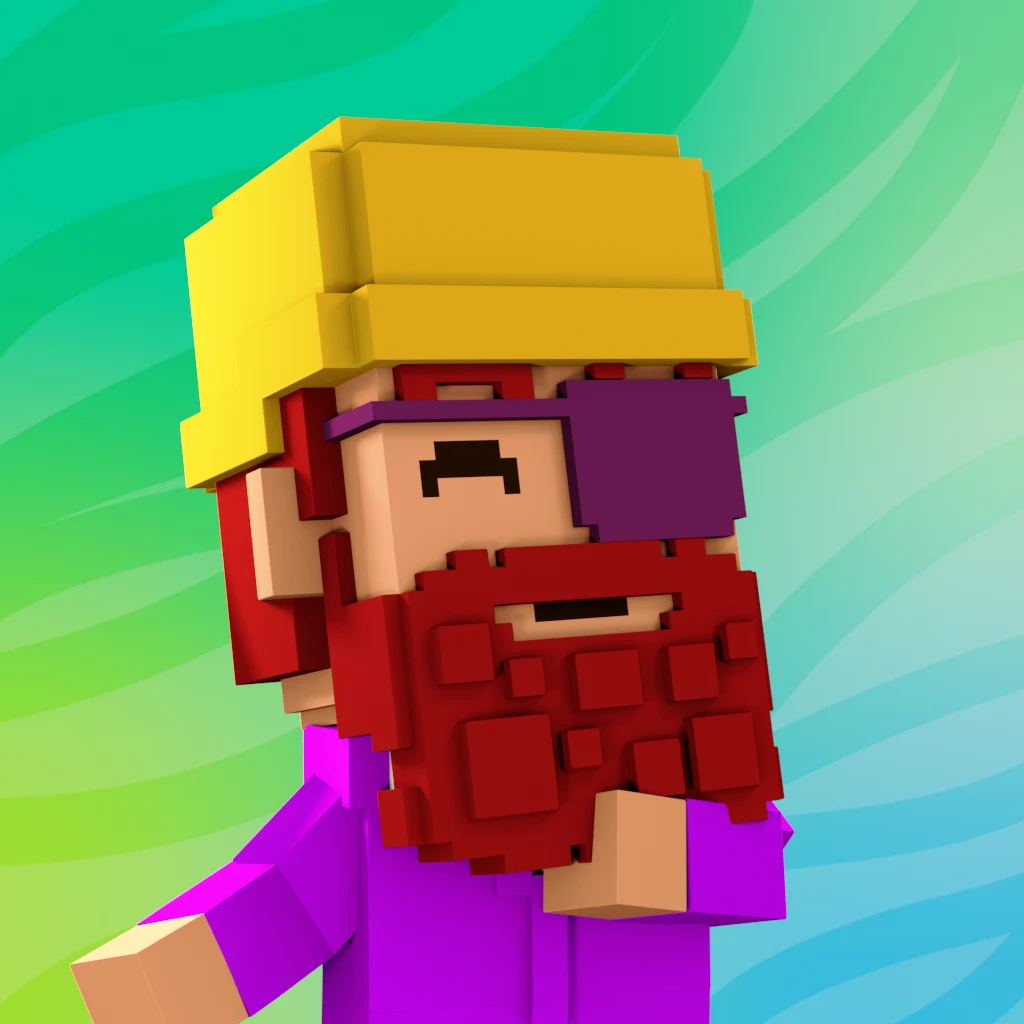 Pirate #2787 voxel render
