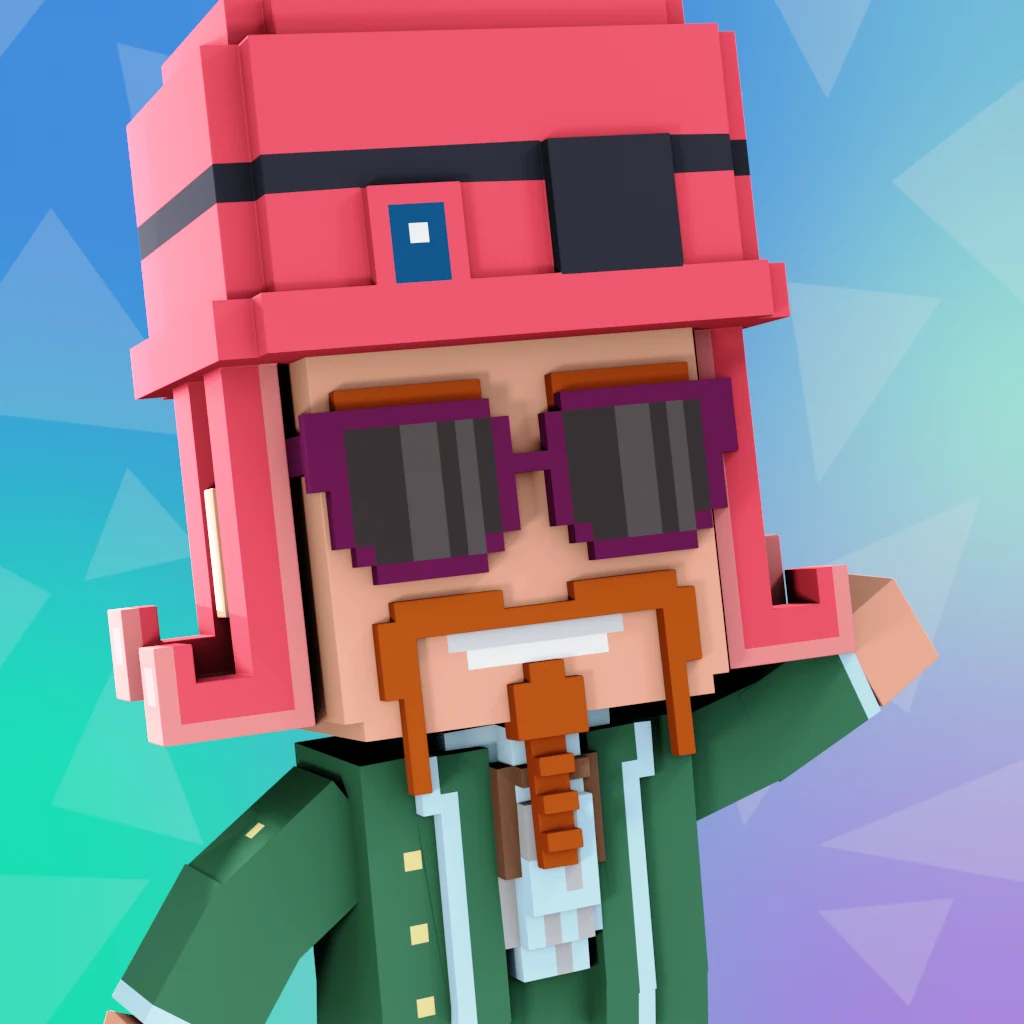 Pirate #2789 voxel render