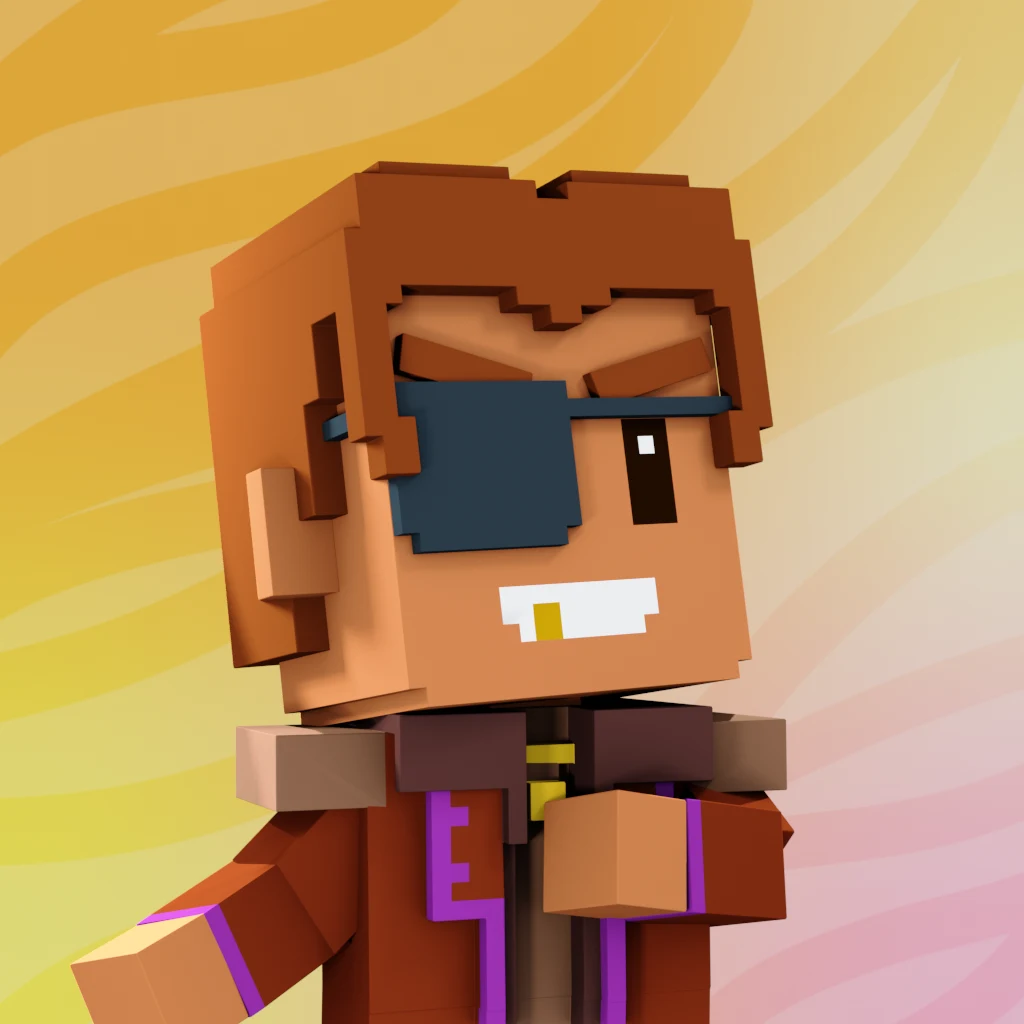 Pirate #279 voxel render