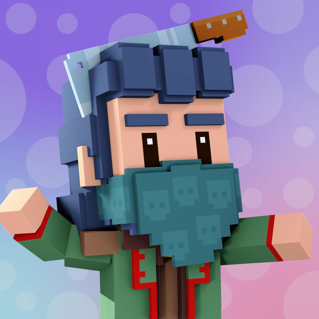 Pirate #2800 voxel render