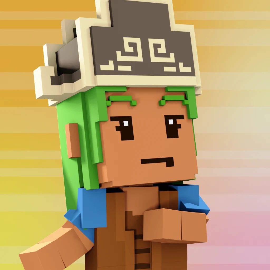 Pirate #2804 voxel render