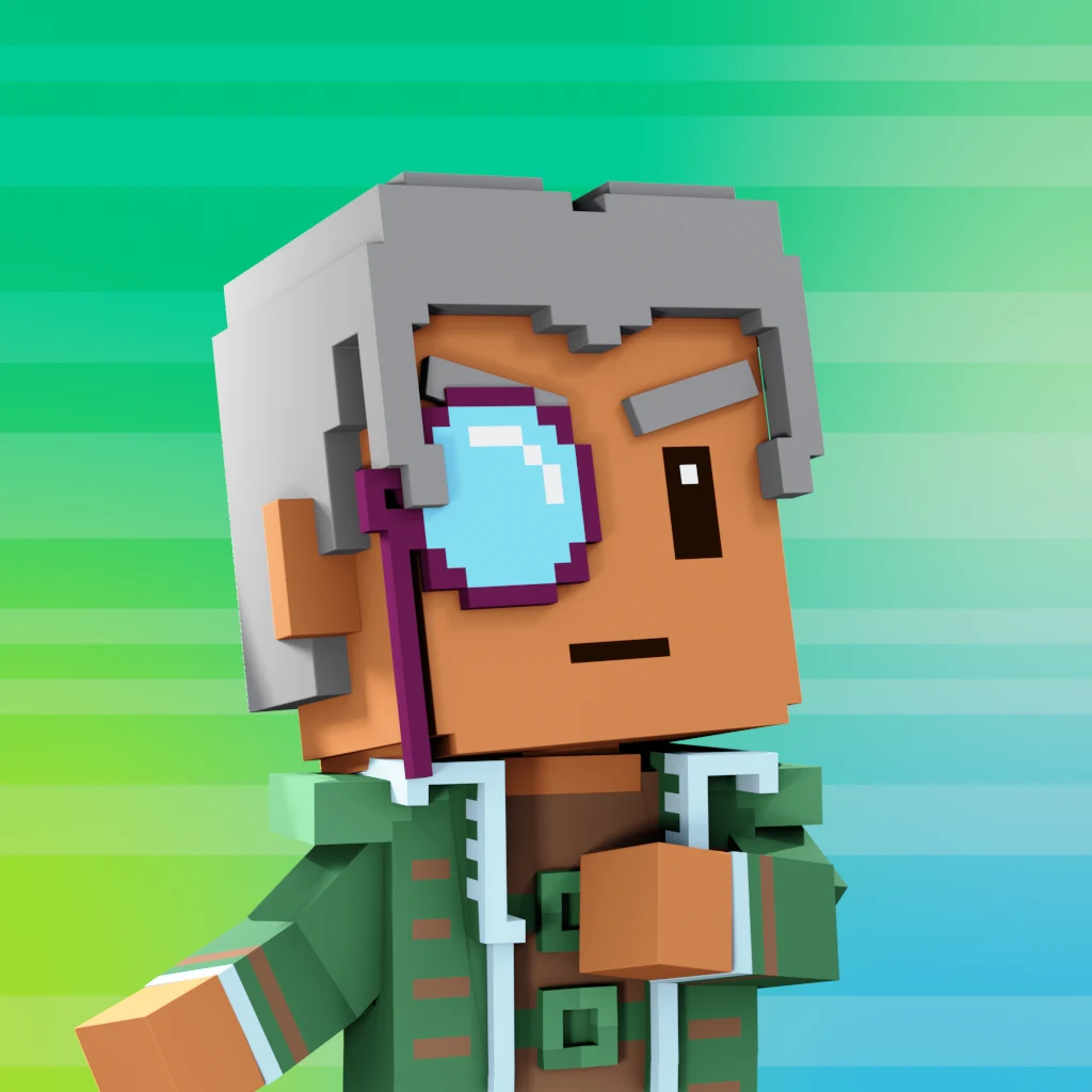 Pirate #2805 voxel render