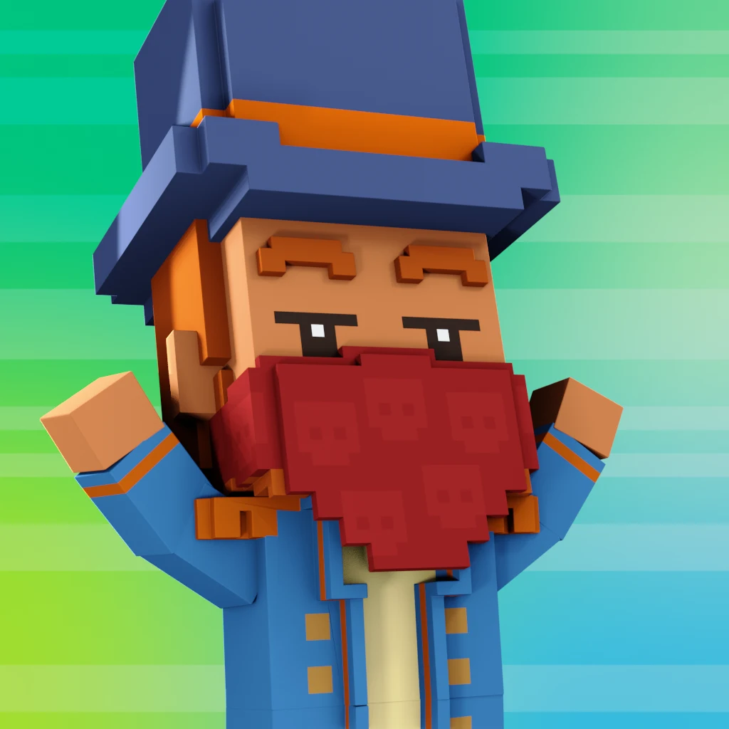 Pirate #2808 voxel render