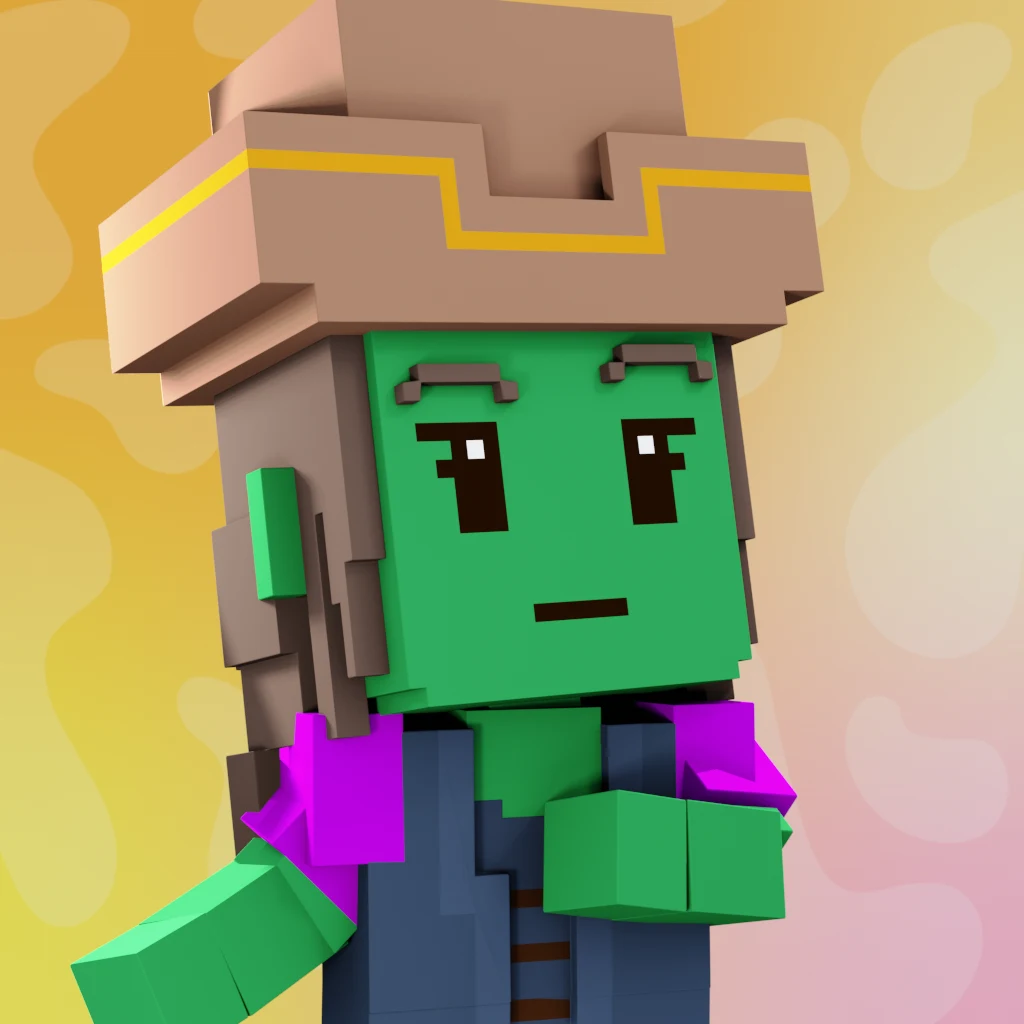 Pirate #2812 voxel render