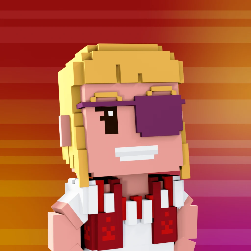 Pirate #2817 voxel render