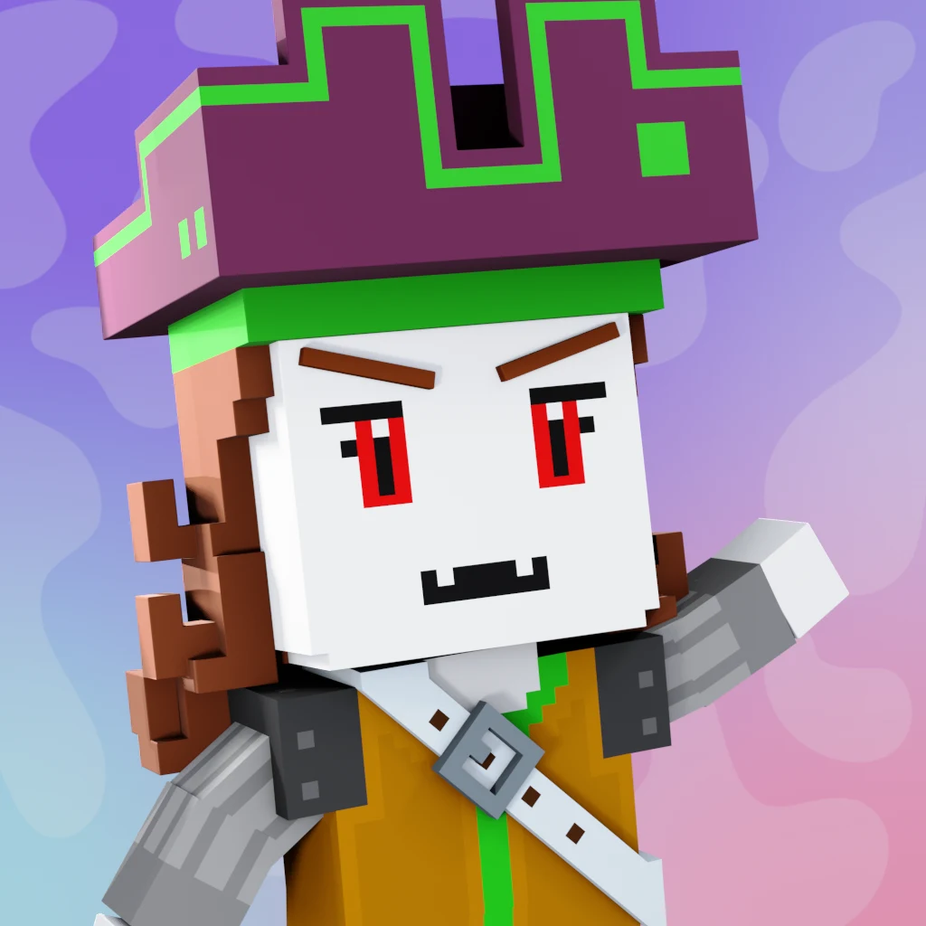 Pirate #2819 voxel render
