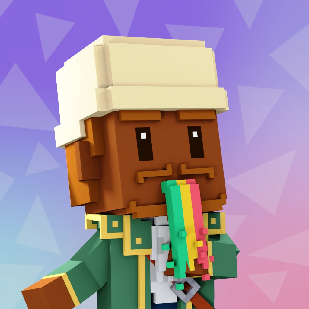 Pirate #2821 voxel render