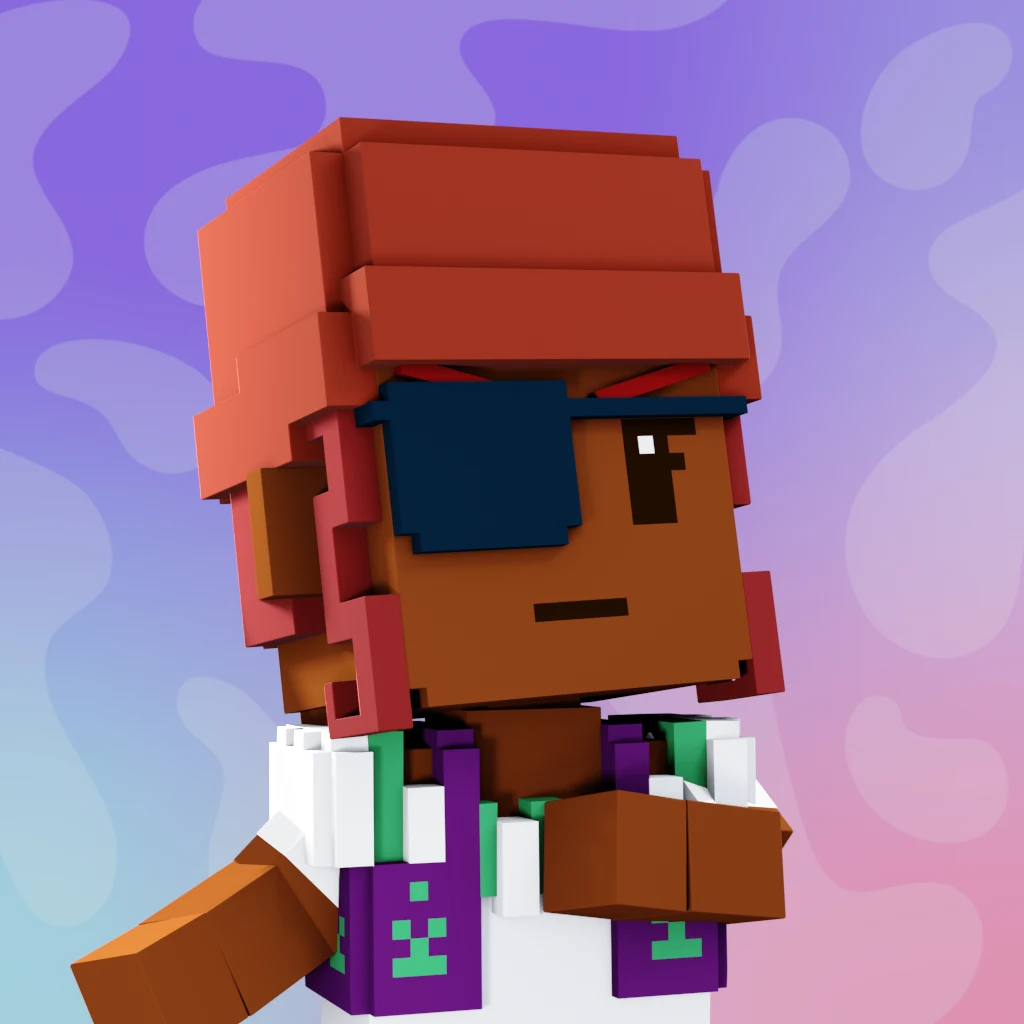Pirate #2823 voxel render