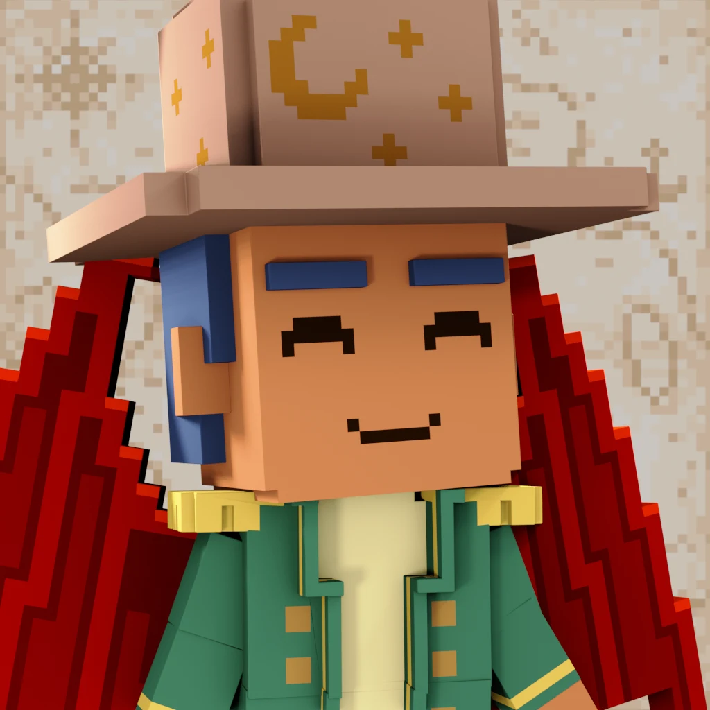 Pirate #2824 voxel render