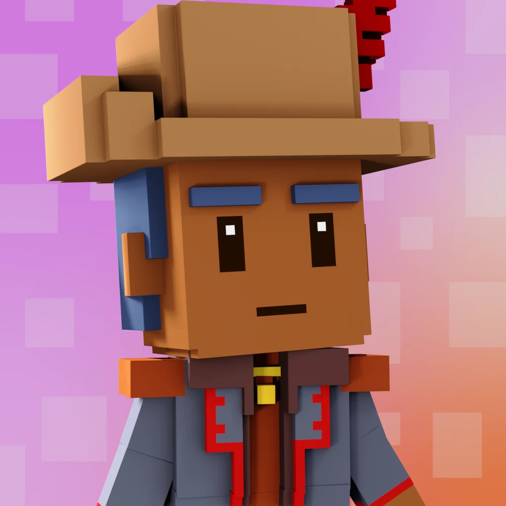 Pirate #2828 voxel render