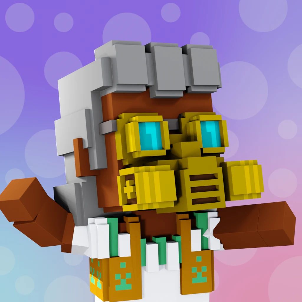 Pirate #283 voxel render