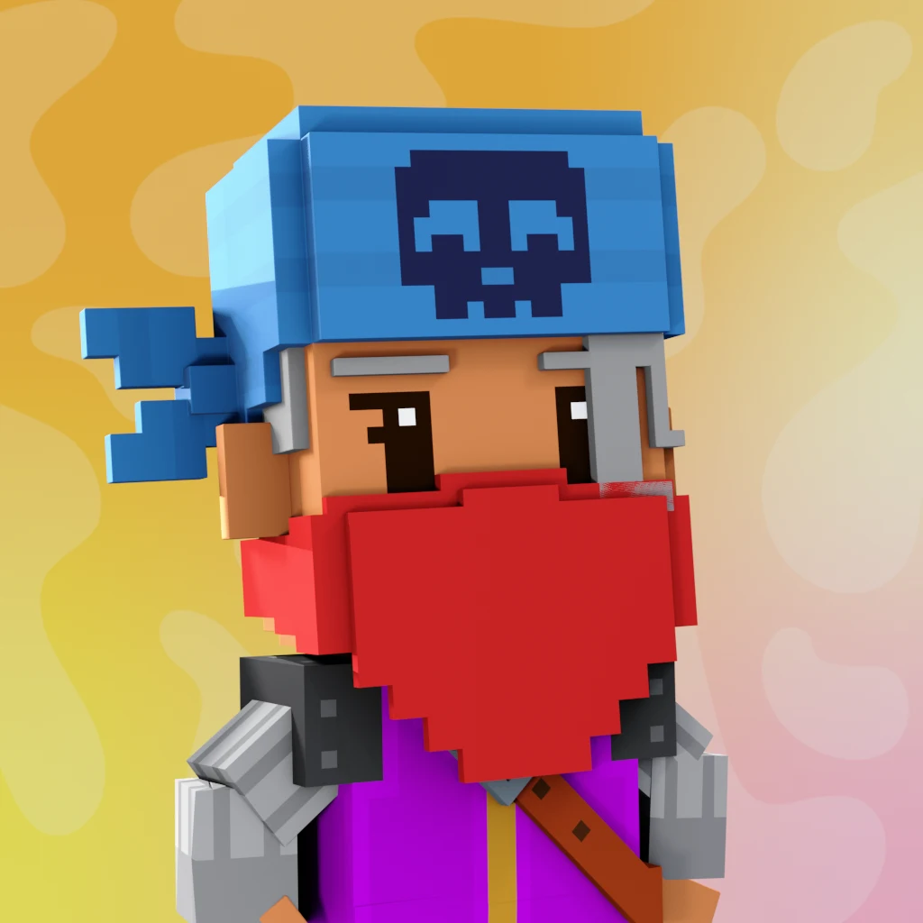 Pirate #2834 voxel render