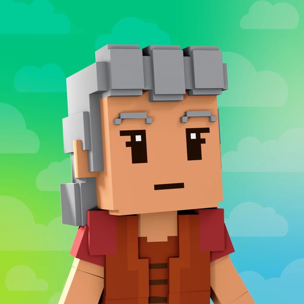 Pirate #2840 voxel render