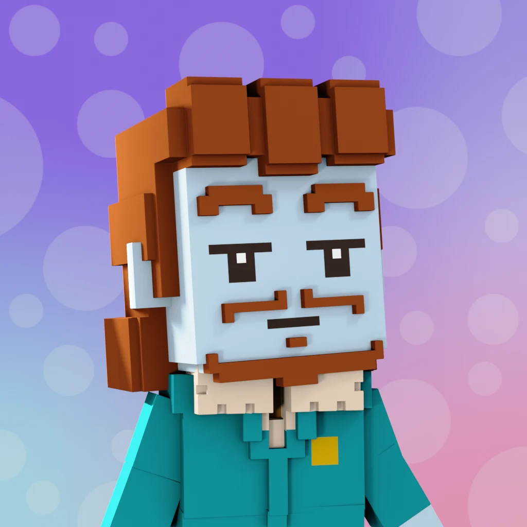 Pirate #2841 voxel render