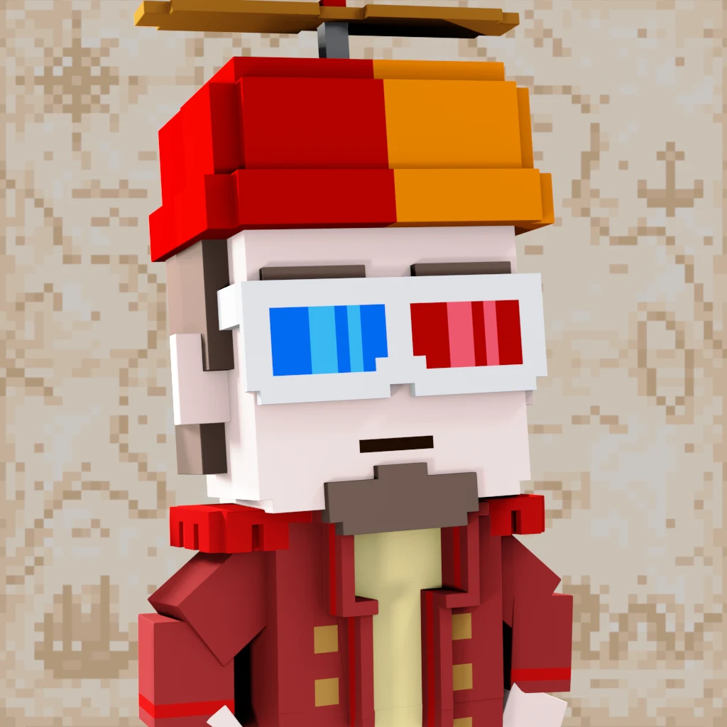 Pirate #2842 voxel render