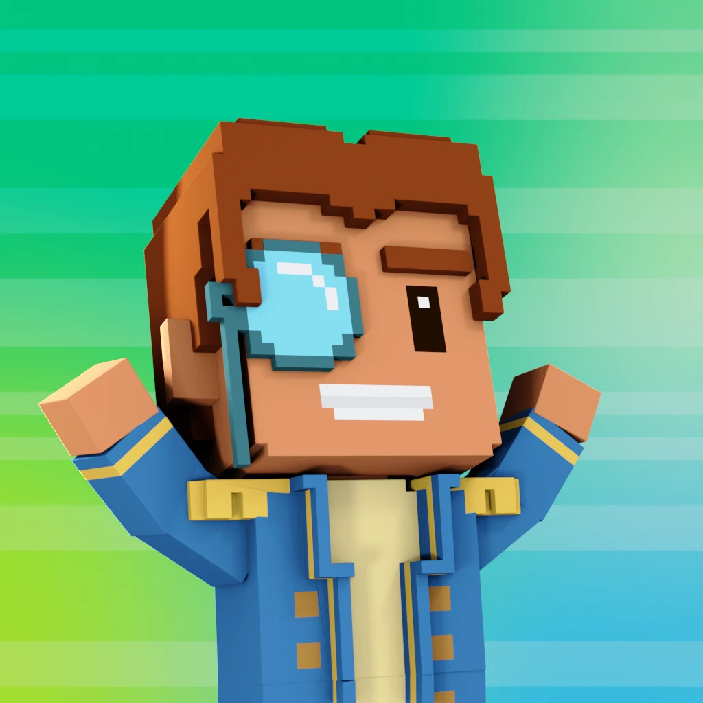 Pirate #2846 voxel render