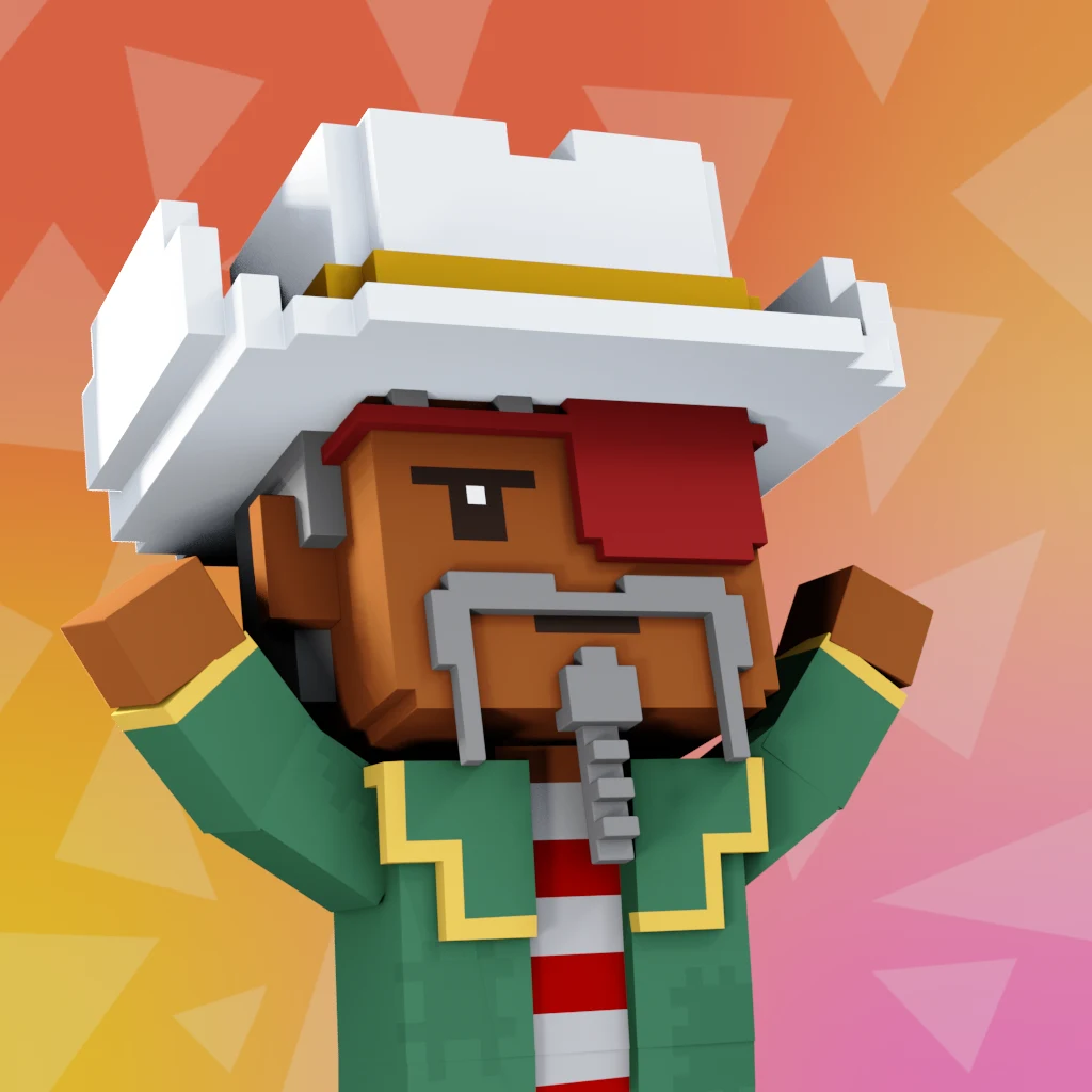 Pirate #285 voxel render