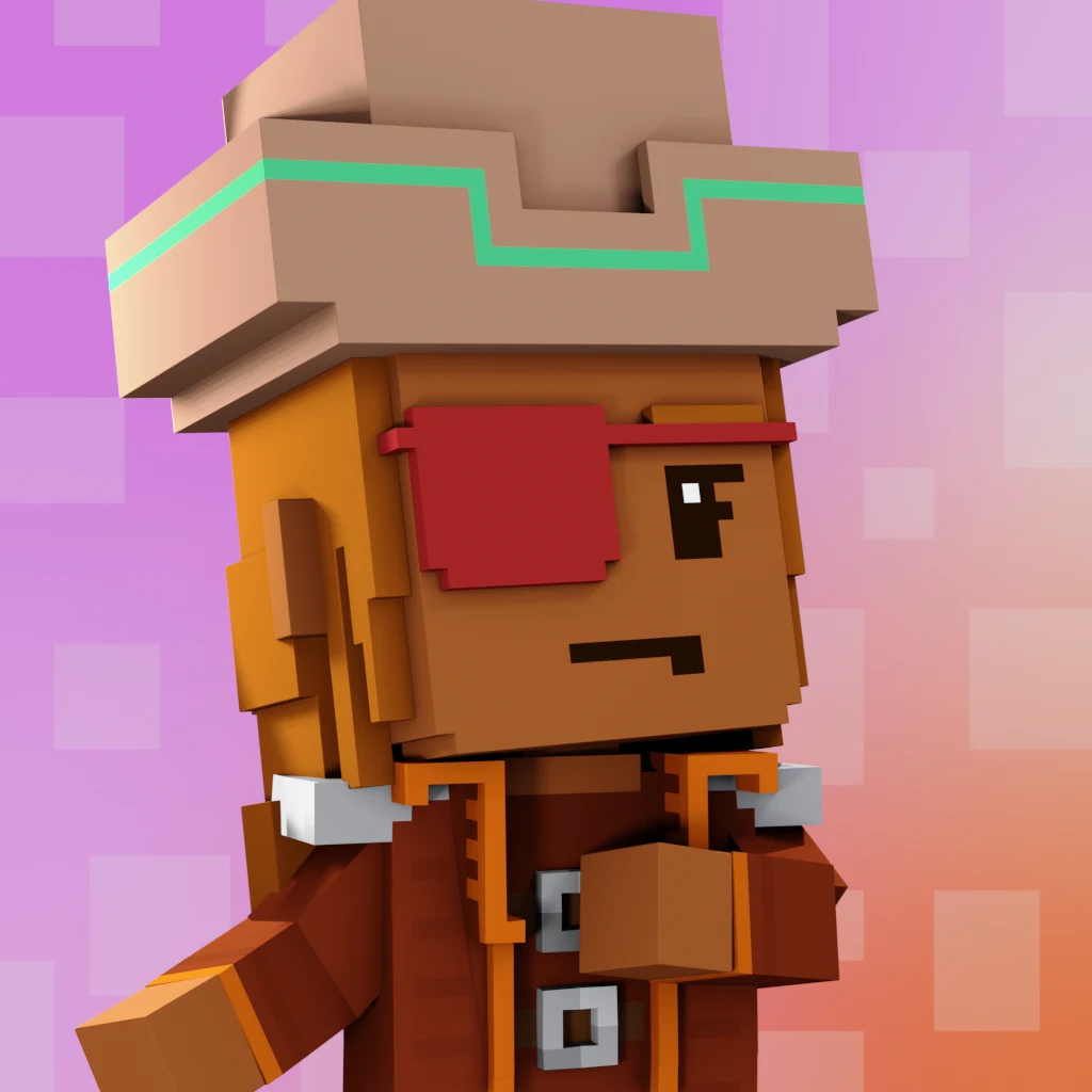 Pirate #2850 voxel render