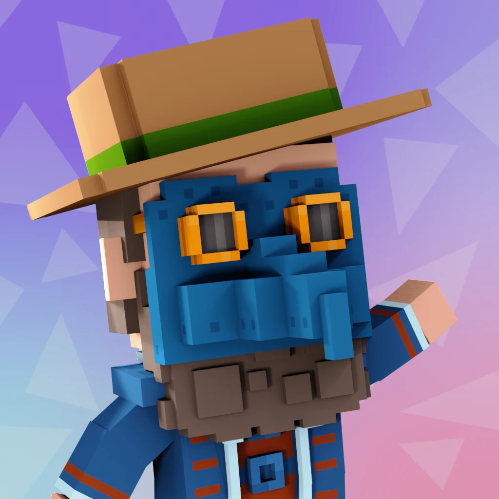 Pirate #2852 voxel render